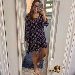 MOSSIMO CO. NAVY FLOWY DRESS
